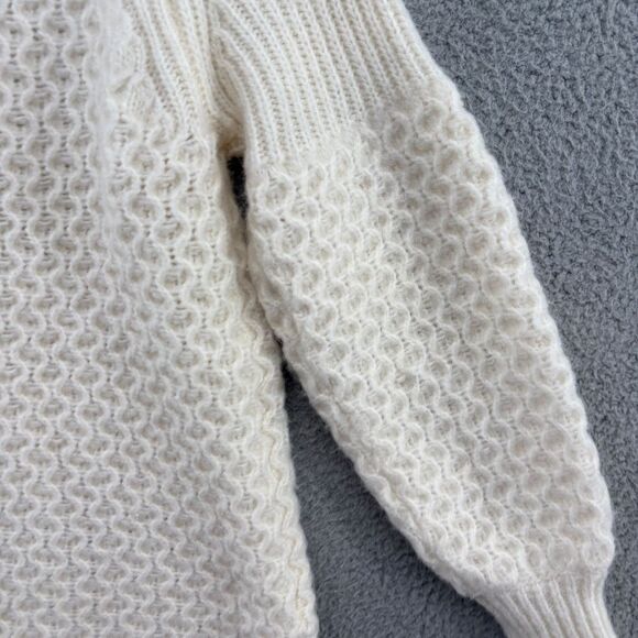 Anthropologie Bia Mock Neck Tunic Ivory Sweater Size Small Celeb Style - Picture 11 of 14